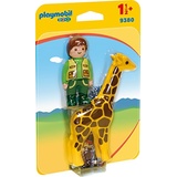 Playmobil 1.2.3 Tierpfleger mit Giraffe 9380