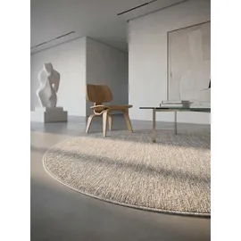 KADIMA DESIGN Teppich Beige, Textil, Uni, Rund, 200x200 cm, – Böden, Teppiche