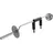 Vevor Hantelstange Langhantelstange 2210 mm 315 kg Tragfähigkeit silber
