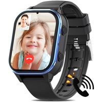 AXYWINBO Kinder Uhr 4G, Kinder-Smartwatch mit Videoanruf, mit WiFi/GPS Tracker/Bluetooth Musik Schulmodus SOS Wecker, Lange Standby-Zeit Anrufe Uhr für Kinder ab 5 Jahren, Schwarz