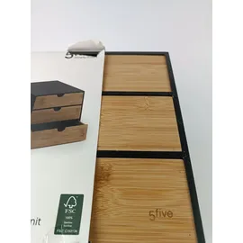 5five simply smart Nachtschrank BAVA 31 x 25 x 31 cm Schwarz