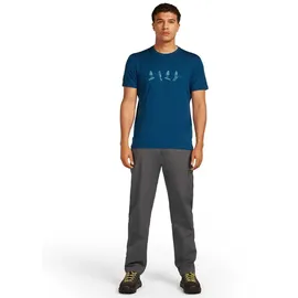 Icebreaker Merino 150 Tech Lite Snow Day Kurzarm-t-shirt - Atlantis - L