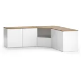 Vicco Wohnwand Wido, Weiß/sonoma, 3 Teile, Vicco