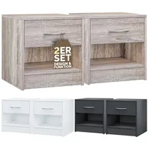 CASARIA Nachtschrank Kiel 41 x 39 x 28 cm Eiche