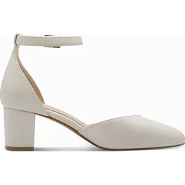 Marco Tozzi Damen Pumps weiches Feel Me Fußbett weiches Innenfutter Vegan Trendy, beige (Cream), 40 EU