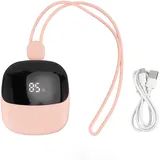 Tragbarer Usb-nackenventilator Zum Umhängen, Wiederaufladbar, Ideal Für Reisen Und Camping, Pink