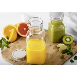 Kilner Saftflasche zum Befüllen 1 L | Aufbewahrung und Konservierung aller selbstgemachten Joghurts, Säfte und Milch | auslaufsichere Glas Trinkflasche mit Schraub-Deckel | Flasche zum Befüllen