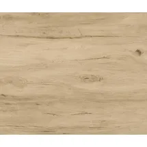 DeLife Couchtisch Ekrem 88x85 cm Keramik Laminam® Sabbia Eichefarbig Hairpin rund Edelstahl, Couchtische