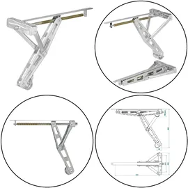 PRO PLUS ProPlus Ausdrehstütze 1100kg 597x280mm H:497mm)