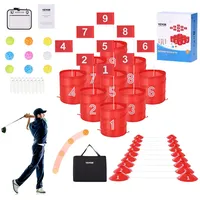 Vevor Golfspiel für den Garten, tragbares 9-Loch-Golfspiel im Eimer