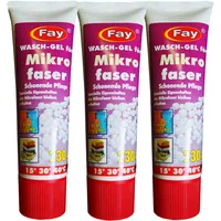 12 x Tube Fay Wasch-Gel für Mikrofaser 230ml, Spezialwaschmittel,Vollwaschmittel