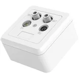 Hama Antennen SAT BK Dose Twin Enddose reinweiß 00205354