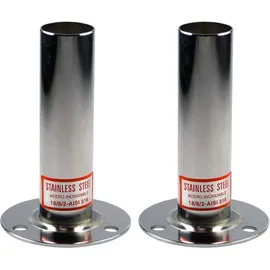 Astralpool Leiterendstücke 1 Paar aus V4A für Holmdurchmesser 43 mm