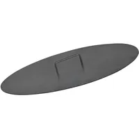 BBQ-Toro Feuerschalen Deckel für Ø 80 cm Feuerschalen | Schwarz | Abdeckung für Feuerschale | Abdeckplatte mit Griff, Feuerschalen-Deckel, Deckel für Feuerschalen