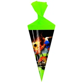 Livepac Office Motiv Deko Schultüte / Zuckertüte / Länge: 15cm / rund / "Fußball"