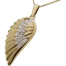 FIRETTI Kettenanhänger Flügel Gold / Silber