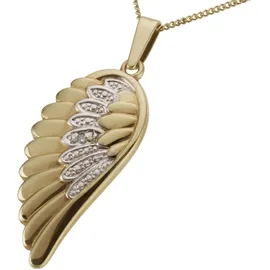 FIRETTI Kettenanhänger Flügel Gold / Silber