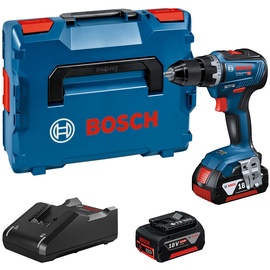 Bosch GSR 18V-55 Professional inkl. 2 x 4 Ah + L-Boxx 06019H5200