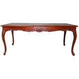 Casa Padrino Barock Esstisch Braun (Mahagonifarben) 160 cm - Barock Tisch Antik Stil Möbel