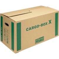 progressCARGO Transport-Umzugskarton, Eco, PC CB01.02, 1-wellig, 637 x 340 x 360 mm, 10-er Pack, braun