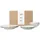 Broste Copenhagen Nordic Sand Geschirrset Beige 2er Set