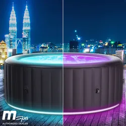 Aufblasbarer Whirlpool MSpa AURORA URBAN 6 Personen mit LED