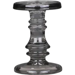 Chic Antique Kerzenständer für Stumpenkerzen kohle, 15,5/Ø11 cm, kohle