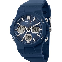 Sector Herrenuhr Kunststoff blau Herren 