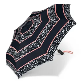 Esprit Regenschirm Easymatic Light Memphis Stripe Black