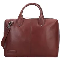 Plevier Rock Basalt Aktentasche Leder 41 cm Laptopfach braun