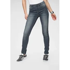 FLASHLIGHTS Jeansjeggings (Packung, 2er-Pack) enge Passform, Röhrenjeans, Used-Look-Waschung, hohe Leibhöhe blau 42