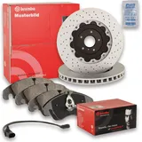 Brembo BREMSSCHEIBEN Ø284mm + BREMSBELÄGE VORNE FÜR ABARTH 500 595 695