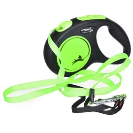 flexi New Neon neon grün Gurt 5 m