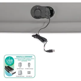 Intex 64112 Twin Dura-Beam Prestige Mid-Rise Luftbett mit USB-Pumpe, aufgeblasene Größe: 99 x 191 x 30 cm