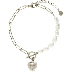 My Jewellery Armband mit Gliedern und Perle Armbänder & Armreife   Damen 