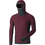 Dynafit Alpine L/S M - Trailrunningshirt - Herren - Bordeaux/Dark Blue - M