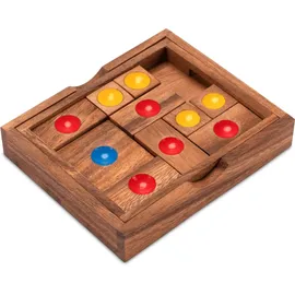 Logoplay Khun Phan Gr. L - Schiebespiel - Denkspiel - Knobelspiel - Geduldspiel - Logikspiel aus Holz