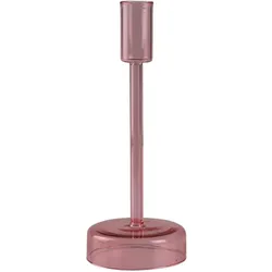 Kerzenständer AM DESIGN "aus roséfarbenem Glas", rosa (rosé), B:8cm H:25cm, Glas, Kerzenhalter, zeitlos und vielseitig einsetzbar