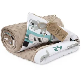 Totsy Baby Babydecke Kuscheldecke Baby Decke - Kinderdecke Kinderwagen Blanket Babydecken, Totsy Baby braun