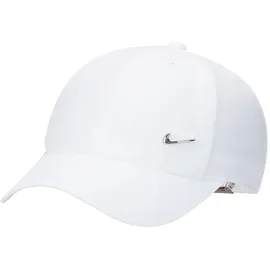 Nike Dri-FIT Club Unstructured Metal Swoosh Cap Kinder 100 white