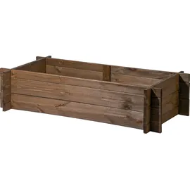 Dobar Hochbeet 117 x 58,5 x 27,5 cm Dunkelbraun