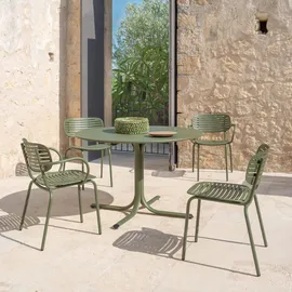 Emu Mom Armlehnstuhl Stapelsessel 58,5 x 56 x 76 cm graugrün 4 St.