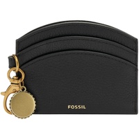 Fossil Brieftasche für Frauen Polly, Eco Leder/Polyurethan Trim Kartenetui schwarz 10,5 cm L x 0,5 cm B x 8,5 cm H SL6455001