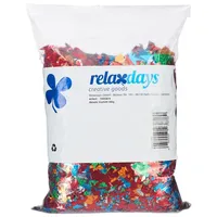 Relaxdays Konfetti Sack 280 g bunt Blau/Grün/Rot