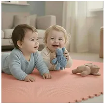 LittleTom 18 Teile Spielmatte Baby Puzzlematte - 30x30 Krabbelmatte Bodenmatte Kinderzimmer