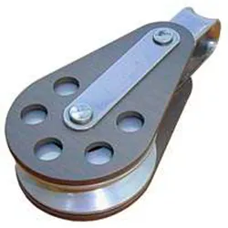 Einfach Block Auge Aluminium Schäkel