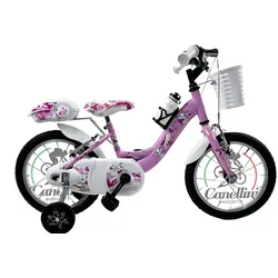 Kinderfahrrad Canellini VENERE 14" BABY BUNNY - Rosa rosa 14"
