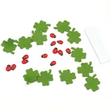 Oblique Unique Marienkäfer Kleeblatt Konfetti Grün