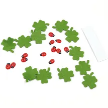 Oblique Unique Marienkäfer Kleeblatt Konfetti Grün