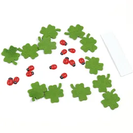 Oblique Unique Marienkäfer Kleeblatt Konfetti Grün
